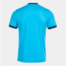 Joma Tennis-Tshirt Court (V-Ausschnitt) hellblau Herren
