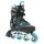 K2 Inline Skates Alexis 80 Alu (Rollen: 80mm/82A, Kugellager: ABEC 5) grau/cyanblau Damen
