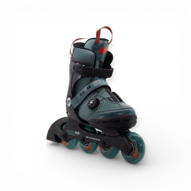 K2 Inline Skates Eddie Boa® (Rollen: 70mm/80A, Kugellager: ABEC: 3) tealblau/schwarz Kinder