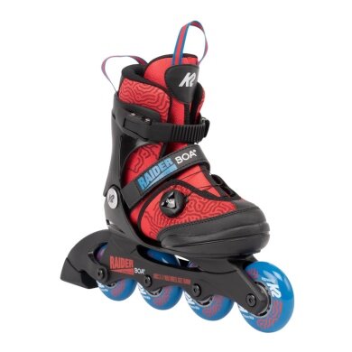K2 Inline Skates Raider Boa (Rollen: 72mm Kugellager: ABEC: 3) schwarz/rot Kinder