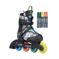 K2 Inline Skates Splash Multi (Rollen: 70/72mm/80A, Kugellager: ABEC: 3) grau/bunt Kinder