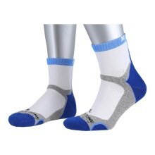Karakal Indoorsocke X4 Quad Ankle weiss/blau - 1 Paar