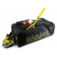 Karakal Racketbag Pro Tour 2.0 Elite (Schlägertasche, 3 Hauptfächer) schwarz 12er