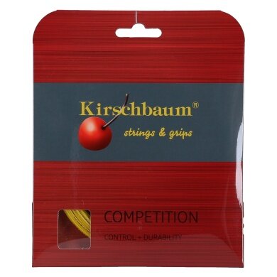 Kirschbaum Tennissaite Competition (Haltbarkeit+Kontrolle) gelb 12m Set