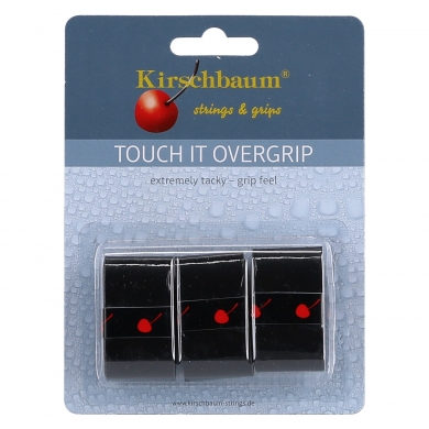 Kirschbaum Overgrip Touch it 0.5mm - extreme Griffigkeit - schwarz - 3 Stück