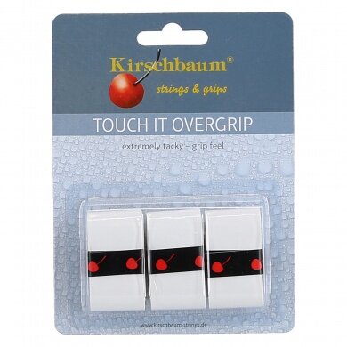 Kirschbaum Overgrip Touch it 0.5mm - extreme Griffigkeit - weiss - 3 Stück