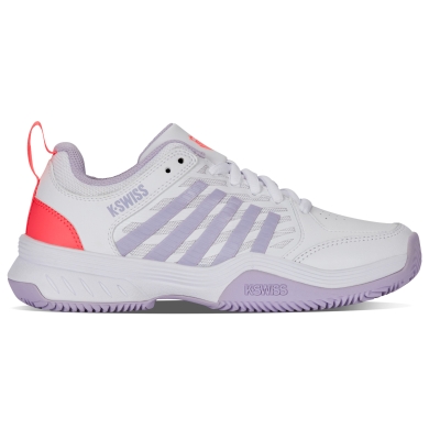 KSwiss Tennisschuhe Court Express 2 Clay/Sandplatz 2025 weiss/orchid/pink Damen