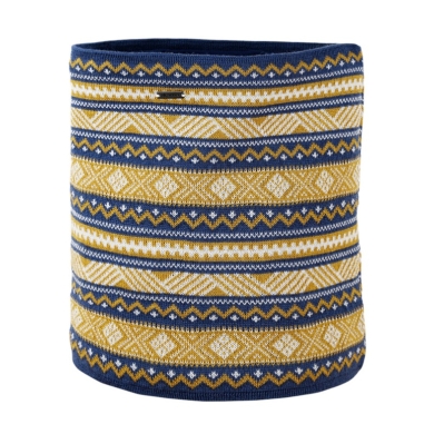 Kama Multifunktionstuch (Halstuch) S35 - Merinowolle - blau/gelb - 1 Stück