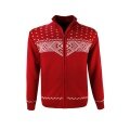 Kama Sweater Pullover 4065 Full Zip (Merinowolle) rot Herren
