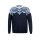 Kama Sweater Pullover 4068 (Merinowolle-Mischung) navyblau Herren