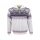 Kama Sweater Pullover 471 Half Zip mit Wintermotiv (Merinowolle-Mischung) weiss Herren