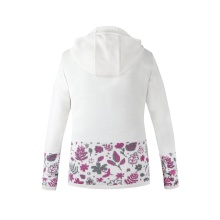 Kama Kapuzenpullover 5050 Full Zip (Merinowolle-Mischung, winddicht, atmungsaktiv) weiss Damen