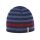 Kama Strickmütze (Beanie) A162 Merino - navyblau/blau/rot - 1 Stück