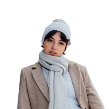 Kama Strickmütze (Bommel) A173 Merino - Damen weiss- 1 Stück