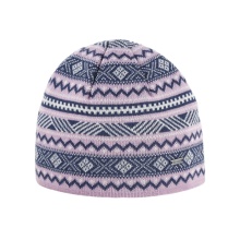 Kama Strickmütze (Beanie) A174 Merino - Damen pink/weiss/blau - 1 Stück
