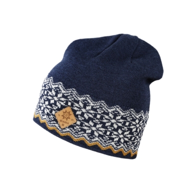 Kama Strickmütze (Beanie) A189 Merino - Damen navyblau/weiss - 1 Stück