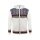 Kama Sweater Pullover 3097 Full Zip mit Nordischen Muster (Kapuze, winddicht) weiss Herren