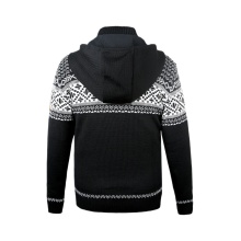 Kama Sweater Pullover 3064 Full Zip aus Merinowolle (mit Kapuze, winddicht) schwarz Herren