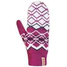 Kama Winterhandschuhe (Fäustling) R112 aus Merinowolle - pink/weiss - 1 Paar