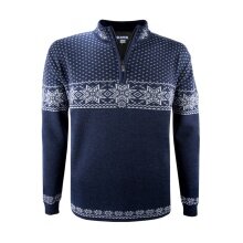 Kama Sweater Pullover 3053 Half Zip (warm, winddicht) navyblau Herren