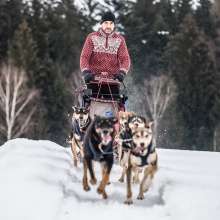 Kama Sweater Pullover 4082 Half Zip mit Nordischen Muster (Merinowolle) schwarz Herren