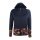 Kama Kapuzenpullover 5049 Full Zip (Merinowolle-Mischung, warm) navyblau Damen
