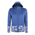 Kama Kapuzenpullover 5049 Full Zip (Merinowolle-Mischung, warm) denimblau Damen