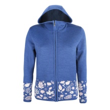 Kama Kapuzenpullover 5049 Full Zip (Merinowolle-Mischung, warm) denimblau Damen