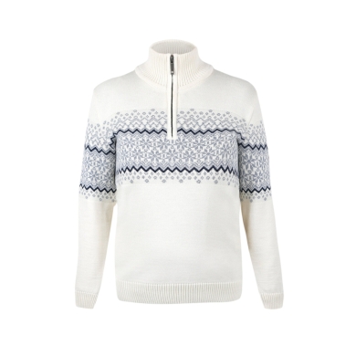 Kama Sweater Pullover 5058 Half Zip (Merinowolle) weiss Damen