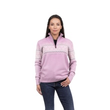 Kama Sweater Pullover 5058 Half Zip (Merinowolle) pink Damen
