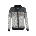 Kama Sweater Pullover 5060 Full Zip (Merinowolle, winddicht, atmungsaktiv) graphitgrau/weiss Damen