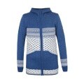 Kama Kapuzenpullover 5066 Full Zip (Merinowolle-Mischung) denimblau Damen