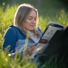 Kama Kapuzenpullover 5066 Full Zip (Merinowolle-Mischung) denimblau Damen