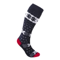 Kama Kniestrümpfe Gestrickte Merino F08 (Merinowolle-Mischung) navyblau/weiss - 1 Paar
