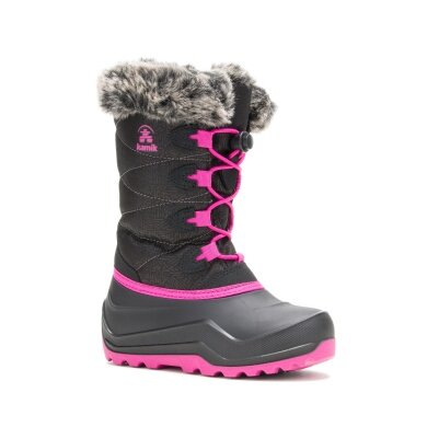 Kamik Winterstiefel Snowangel - Made in Canada, wasserdicht - schwarz/rose Mädchen