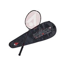 Karakal Badmintonschläger BN 60 FF (60g/sehr kopflastig/sehr flexibel) 2023 schwarz - besaitet -