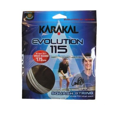 Karakal Squashsaite Evolution 115 silber 10m Set