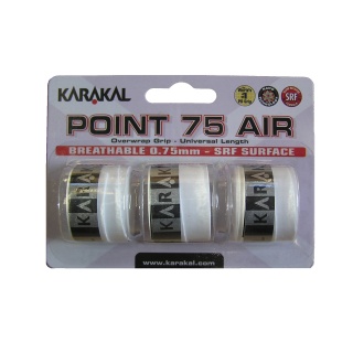 Karakal Overgrip Point Air 0.75mm weiss 3er