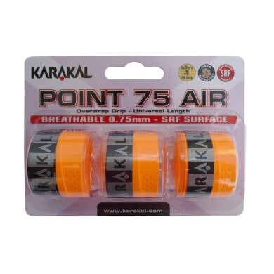 Karakal Overgrip Point Air 0.75mm orange 3er