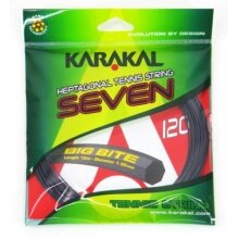 Karakal Tennissaite Big Bite Seven 120 (Kontrolle+Spin) schwarz 12m Set