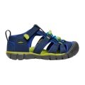 Keen Sandale Seacamp II CNX (Synthetik/Textil, Schnellschnürsystem mit Klettverschluss) navyblau/lime Kinder