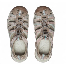 Keen Sandale Whisper (wasserdicht, Schnellschnürsystem, für leichte Wanderungen) taupe/coral Damen