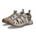 Keen Sandale Whisper (wasserdicht, Schnellschnürsystem, für leichte Wanderungen) taupe/coral Damen