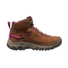 Keen Wanderschuhe Targhee IV Mid WP (Nubukleder, wasserdicht) braun/pink Damen