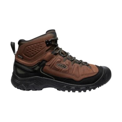 Keen Wanderschuhe Targhee IV Mid Wide WP (Nubukleder, wasserdicht, weit) braun/schwarz Herren