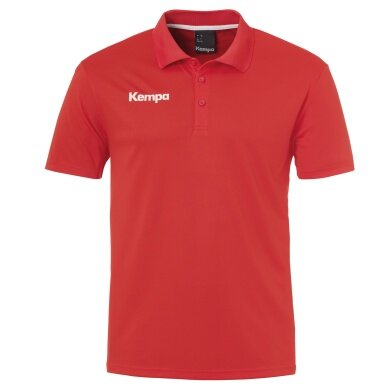 Kempa Sport-Polo Poly (100% Polyester) rot Herren
