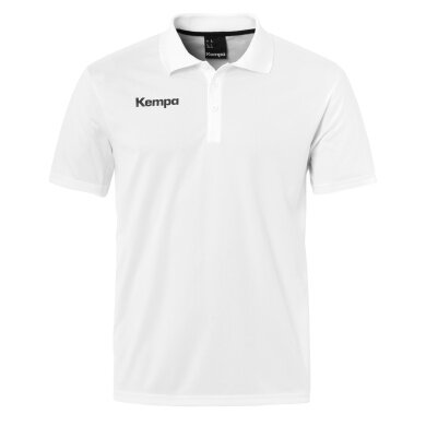 Kempa Sport-Polo Poly (100% Polyester) weiss Herren