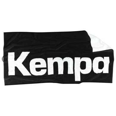 kempa Duschtuch (100% Baumwolle) Kempa Logo schwarz/weiss 140x72cm