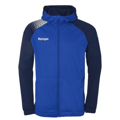 Kempa Kapuzenjacke Ambition 28 (Full-Zip, 100% Polyester) blau/navyblau Herren