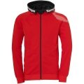 Kempa Kapuzenjacke (Hoodie) Full Zip Core 26 rot Kinder